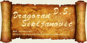 Dragorad Sipljanović vizit kartica